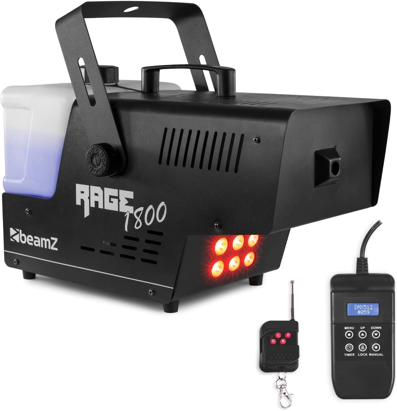 BeamZ "Rage 1800LED" DMX Fog Nebelmaschine mit 1800 Watt mieten