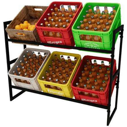 Massives Getränkeregal, Getränkeständer, Getränkekistenregal mieten