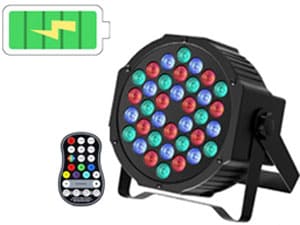 UKing Wireless LED Par Scheinwerfer Eingebaute Batterie 36 LED Strahler mieten